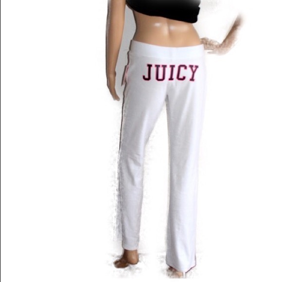 Juicy Couture Pants - NWTJuicy Couture White Del Rey Pant W Varsity Logo